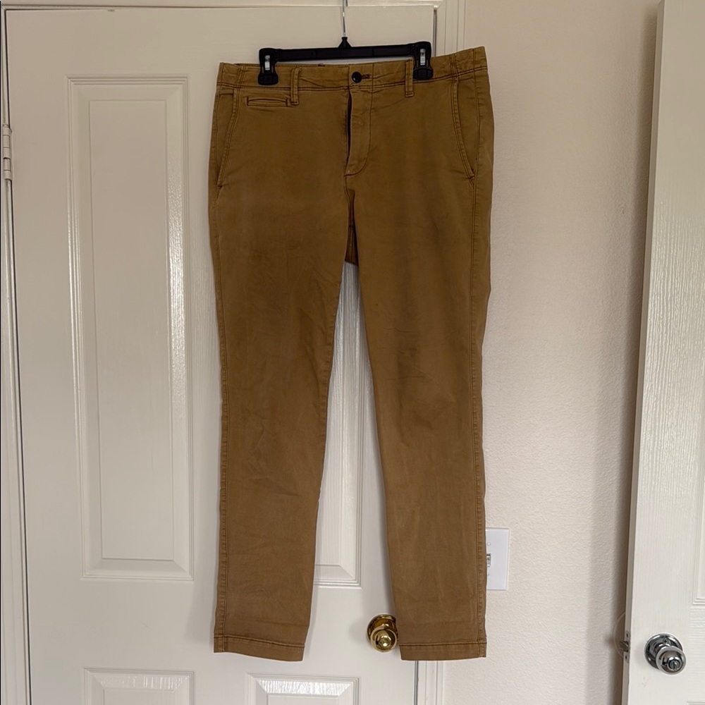GAP Tan Classic Chinos Straight-Leg